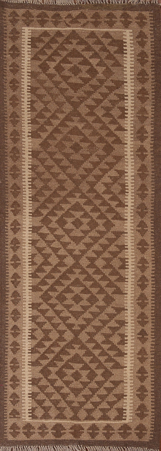 Geometric Kilim Oriental Runner Rug 2x7