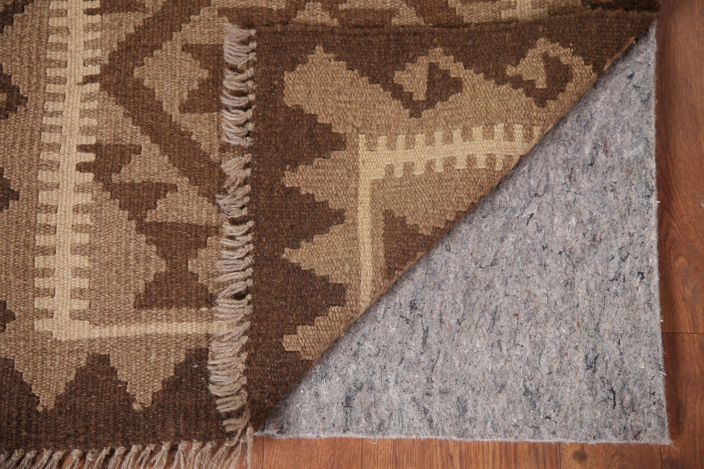 Kilim Reversible Wool Runner Rug 2x7