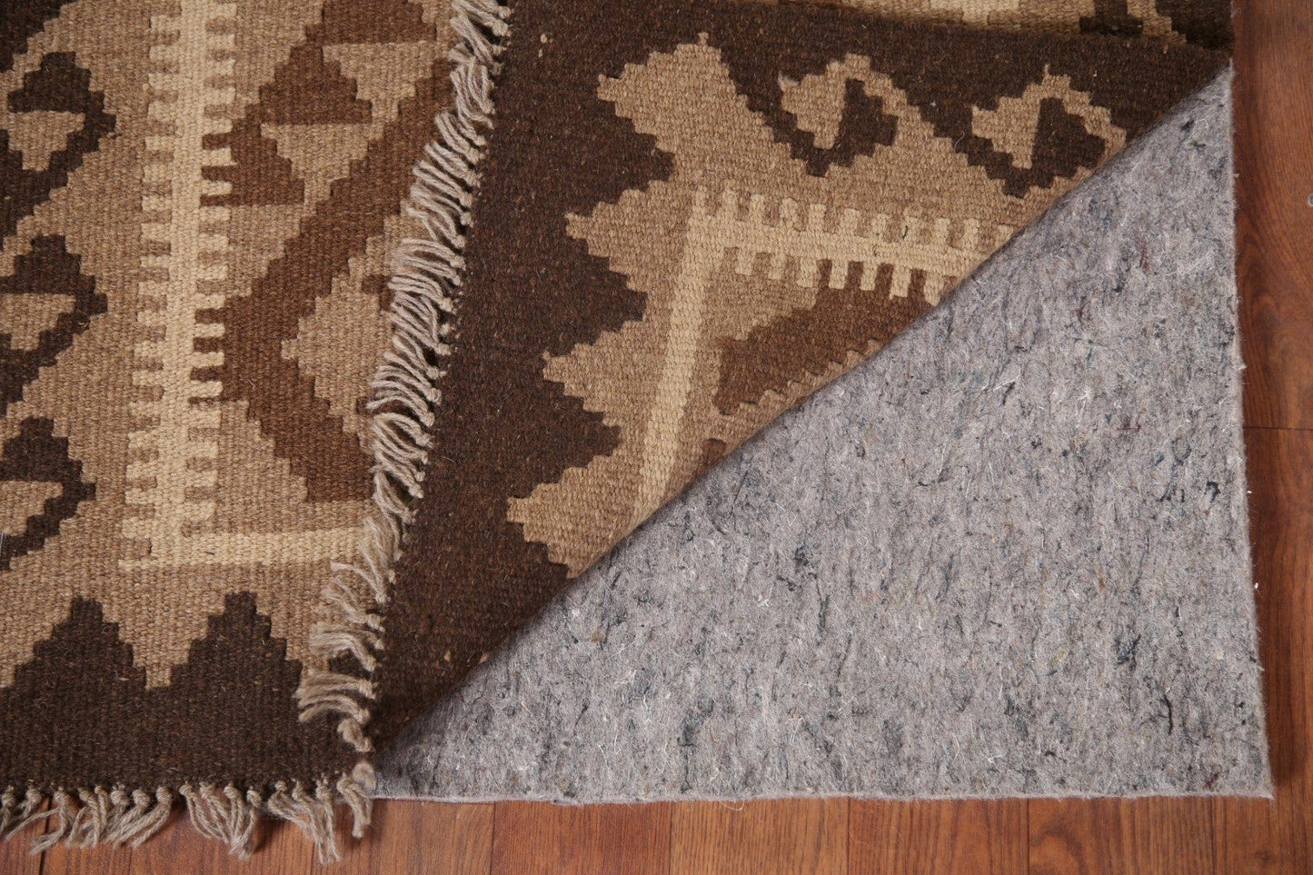 Kilim Reversible Wool Runner Rug 2x7