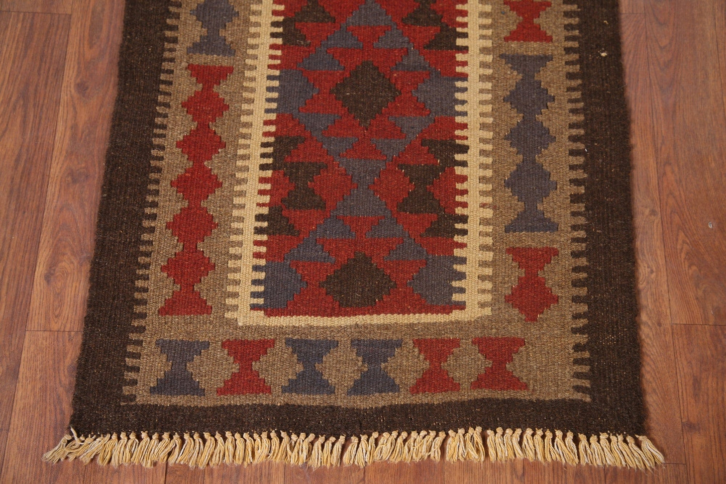 Geometric Kilim Oriental Runner Rug 2x6