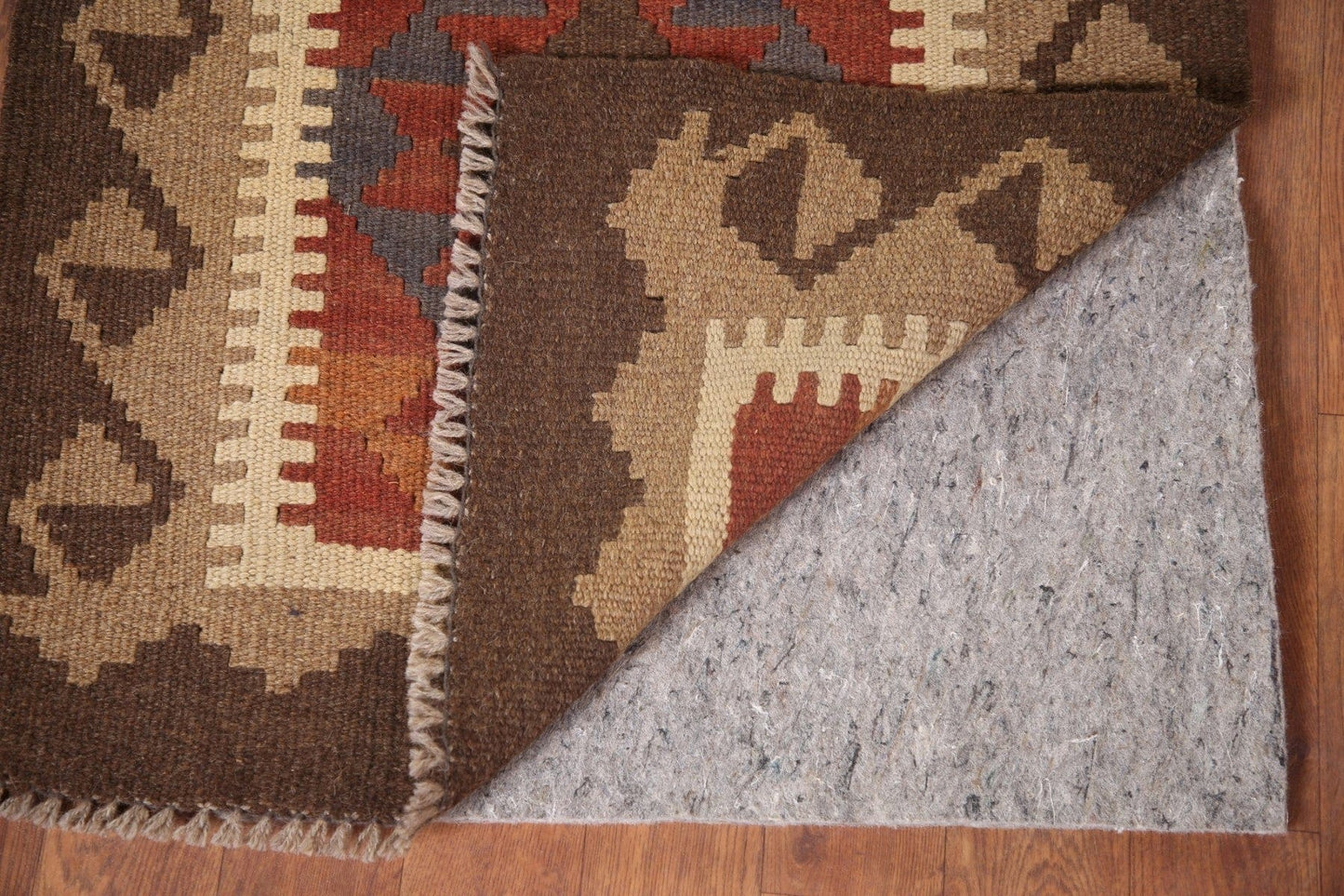 Kilim Reversible Wool Runner Rug 2x6