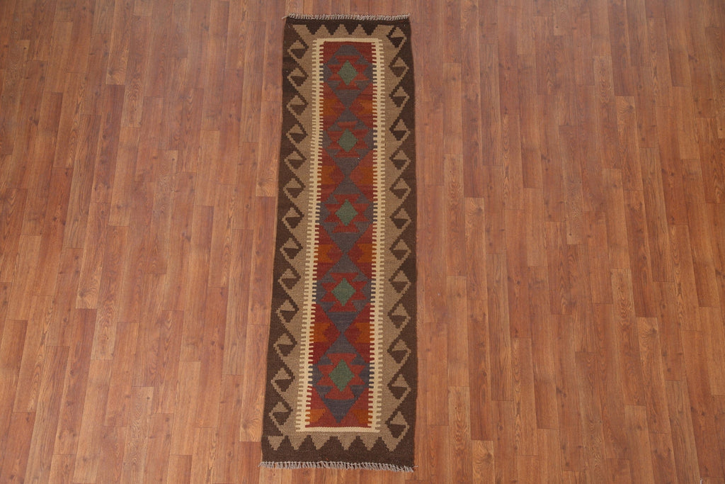 Kilim Geometric Runner Rug 2x6