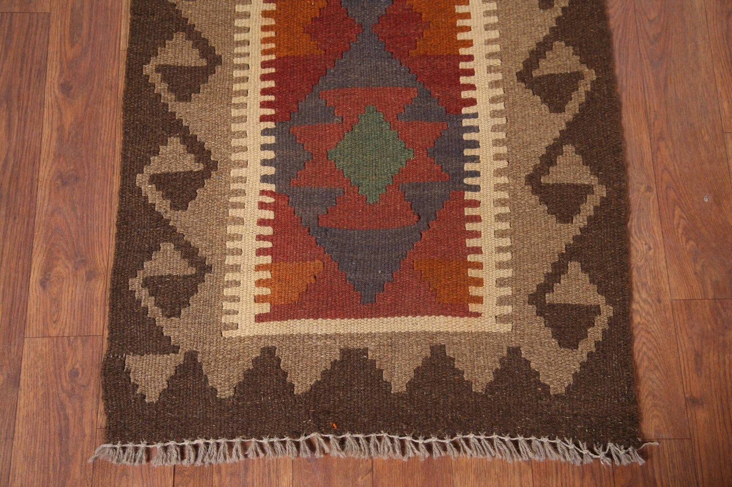 Kilim Geometric Runner Rug 2x6