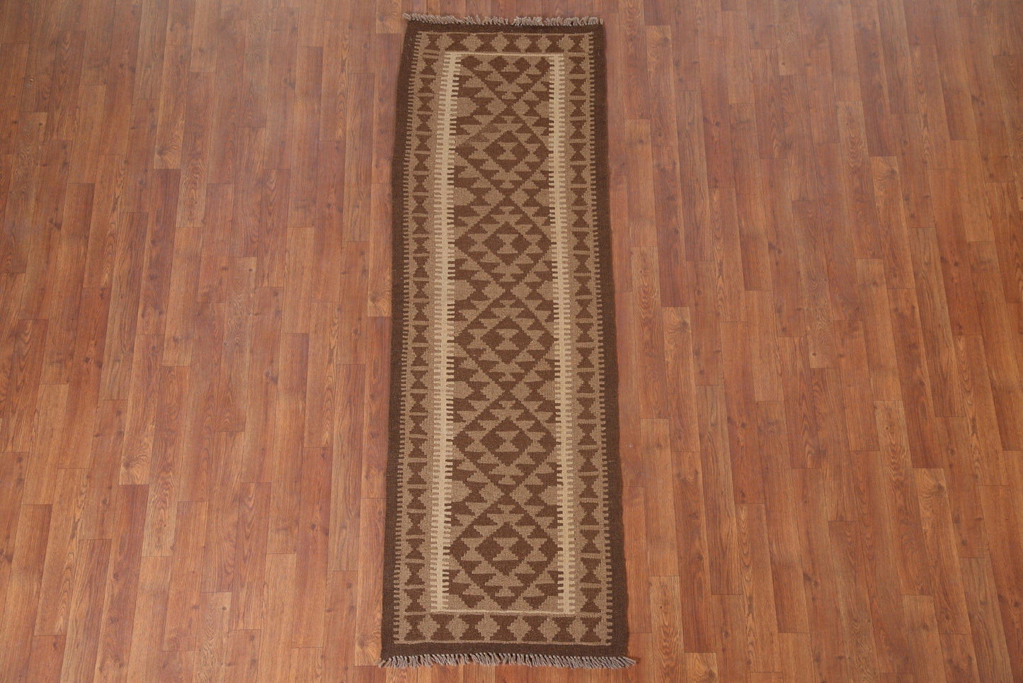 Geometric Kilim Oriental Runner Rug 2x7