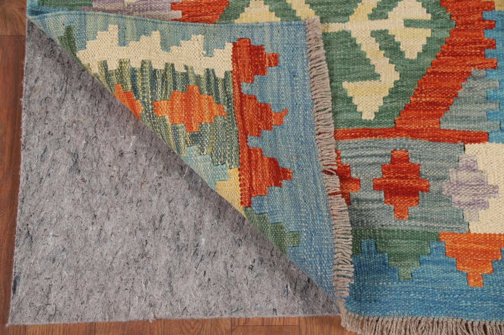 Colorful Kilim Oriental Runner Rug 3x10