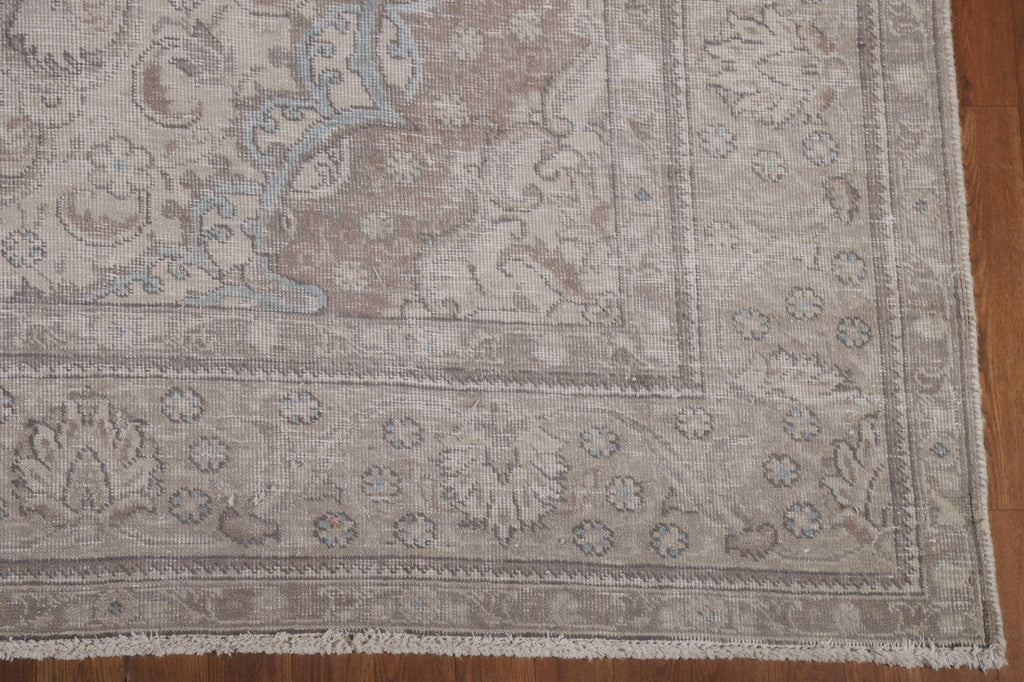 Muted Color Tabriz Persian Area Rug 9x12