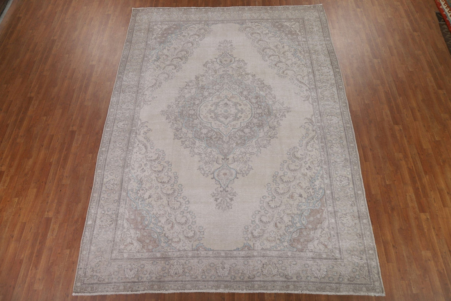 Muted Color Tabriz Persian Area Rug 9x12