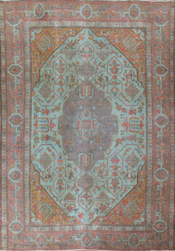 Over-Dyed Tabriz Persian Area Rug 10x12