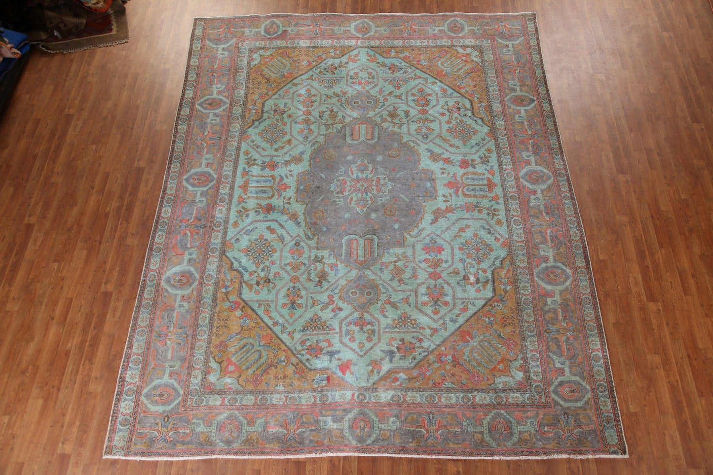 Over-Dyed Tabriz Persian Area Rug 10x12