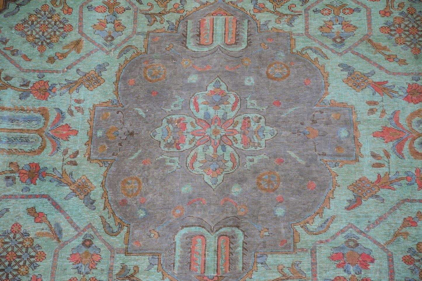 Over-Dyed Tabriz Persian Area Rug 10x12