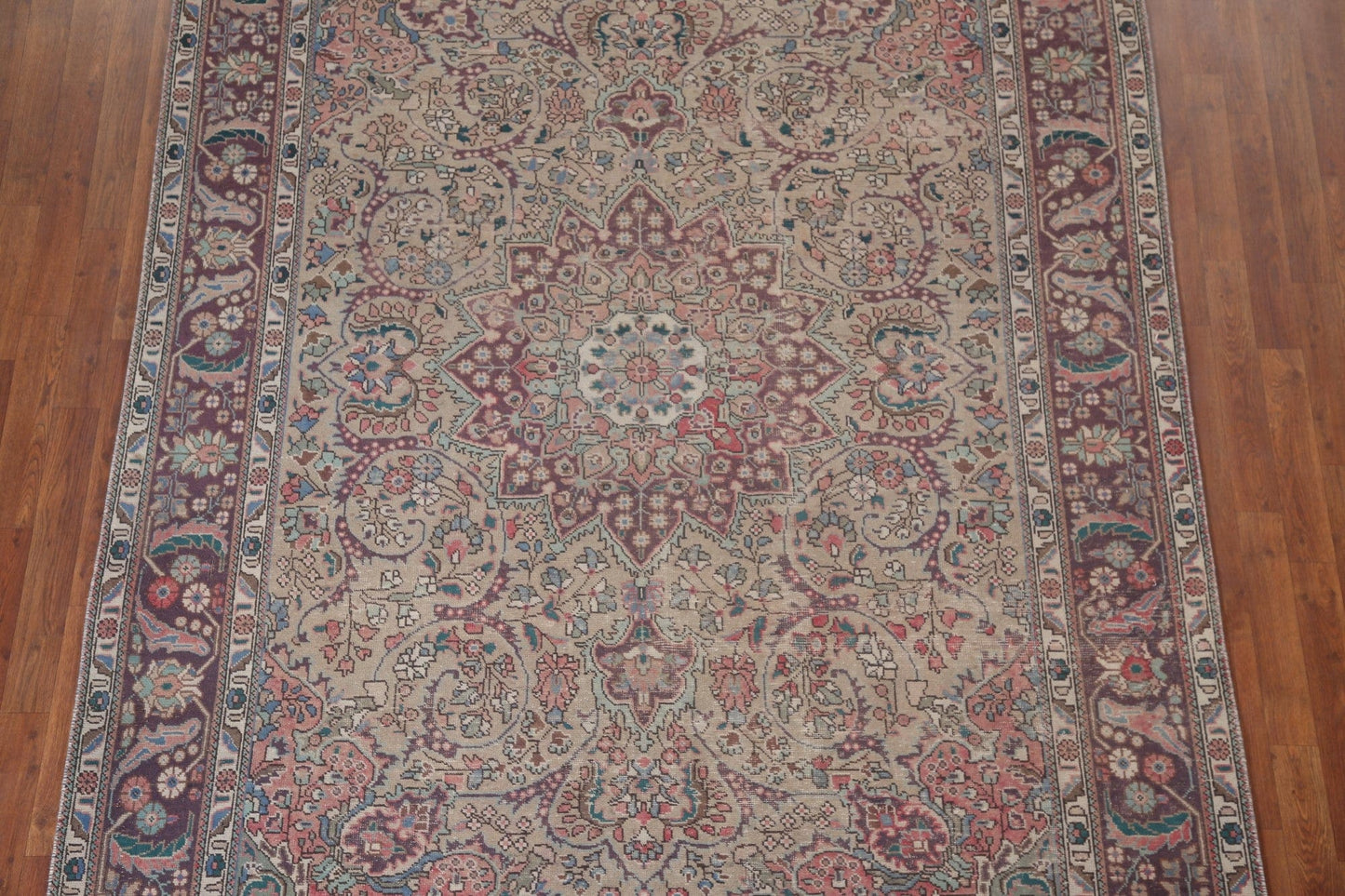 Vintage Tabriz Persian Area Rug 7x10