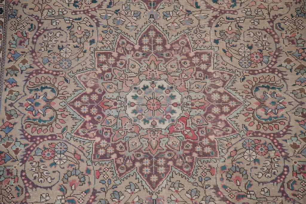 Vintage Tabriz Persian Area Rug 7x10