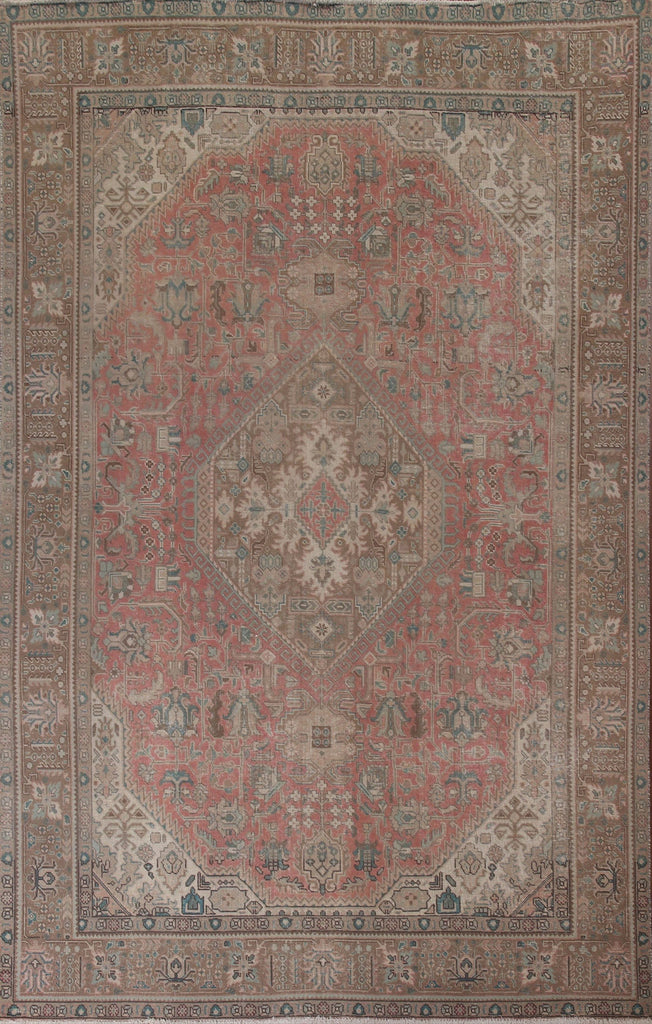 Distressed Tabriz Persian Area Rug 8x11