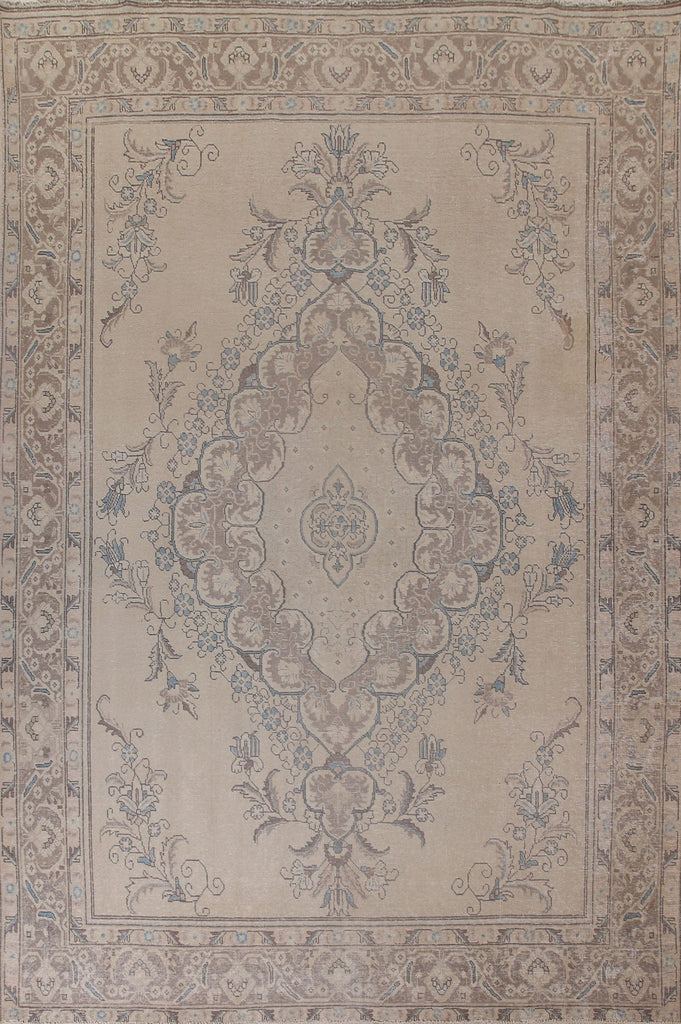 Distressed Tabriz Persian Area Rug 10x12