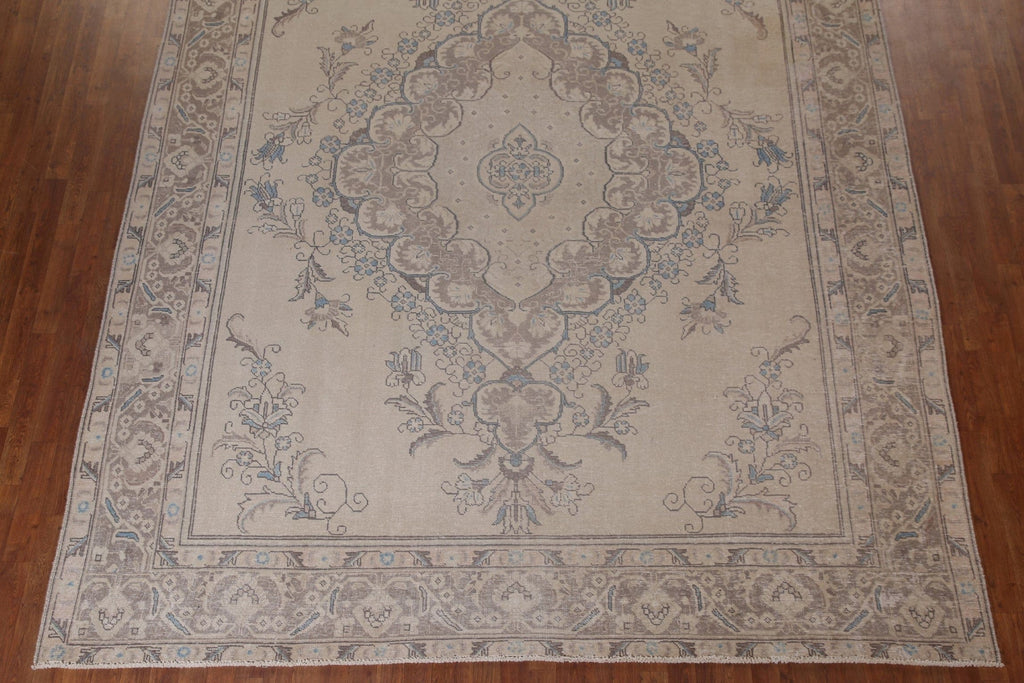 Distressed Tabriz Persian Area Rug 10x12