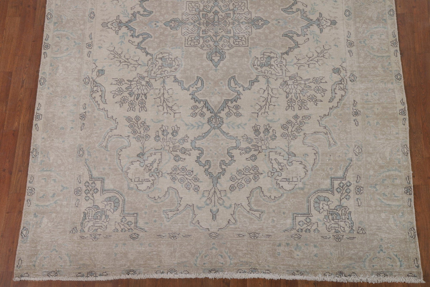 Vintage Wool Tabriz Persian Area Rug 7x9