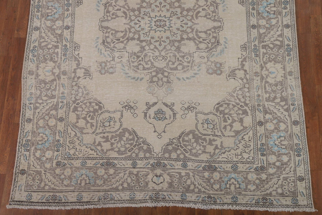 Handmade Wool Tabriz Persian Area Rug 7x9