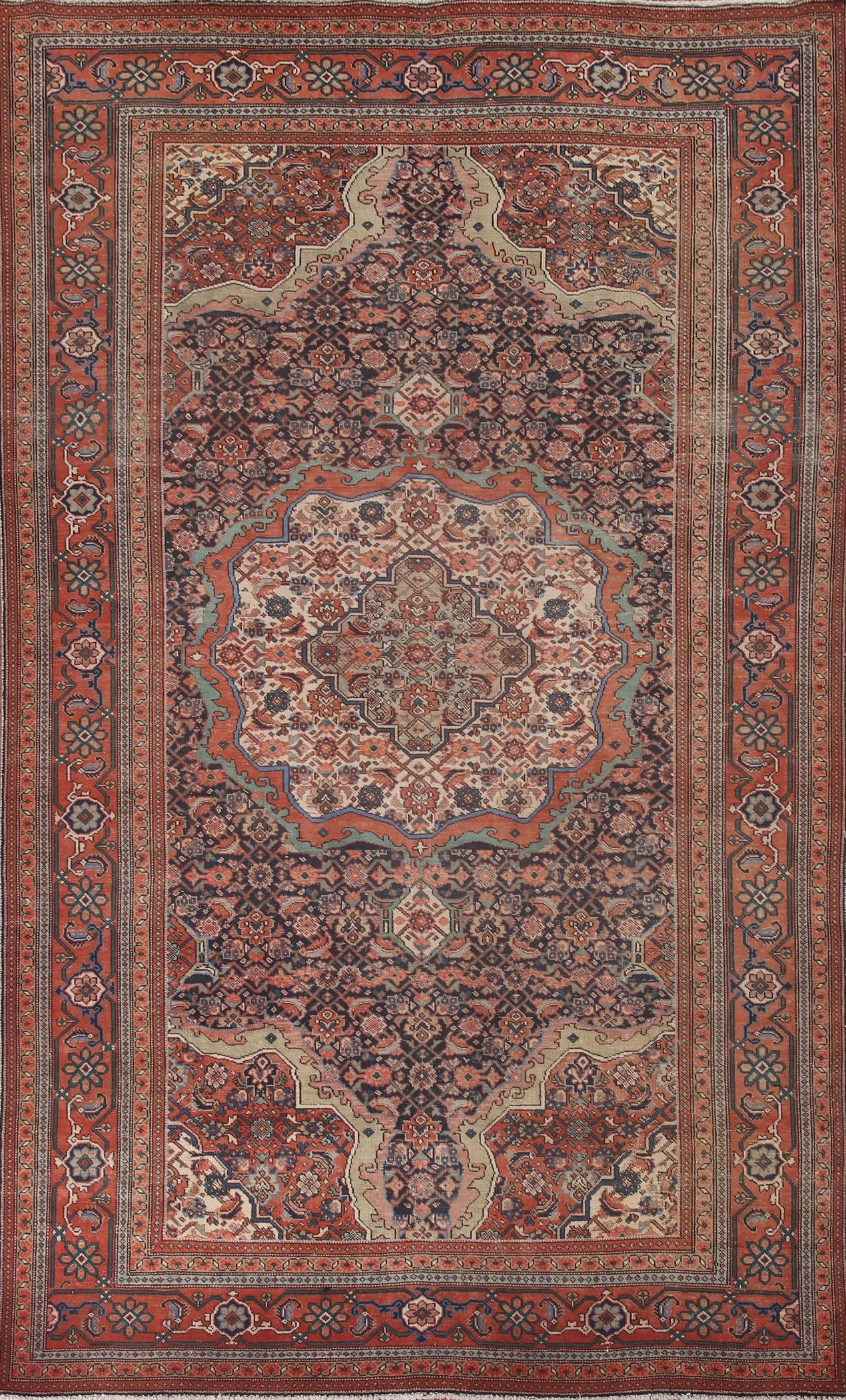 Vegetable Dye Tabriz Persian Area Rug 6x10