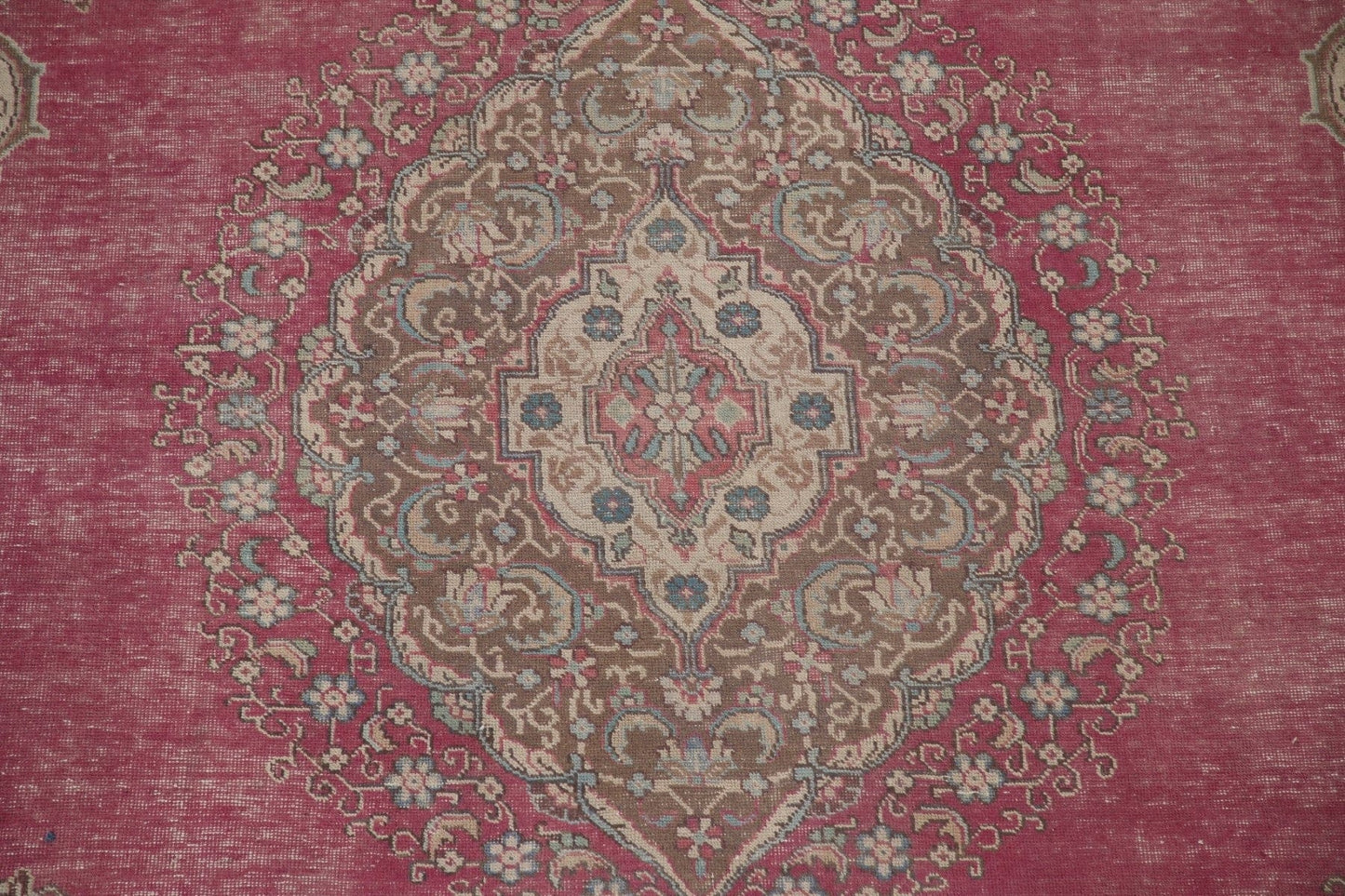 Vintage Wool Tabriz Persian Area Rug 10x12