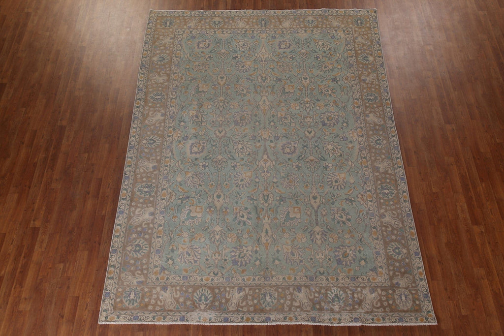 All-Over Floral Tabriz Persian Area Rug 8x11