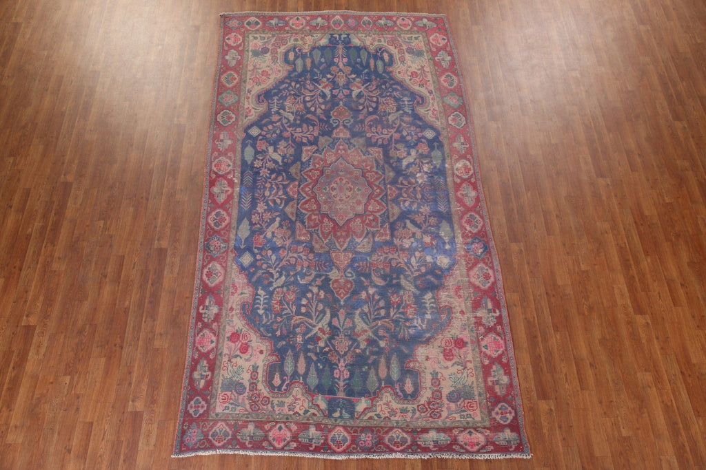 Blue Tabriz Persian Area Rug 6x11