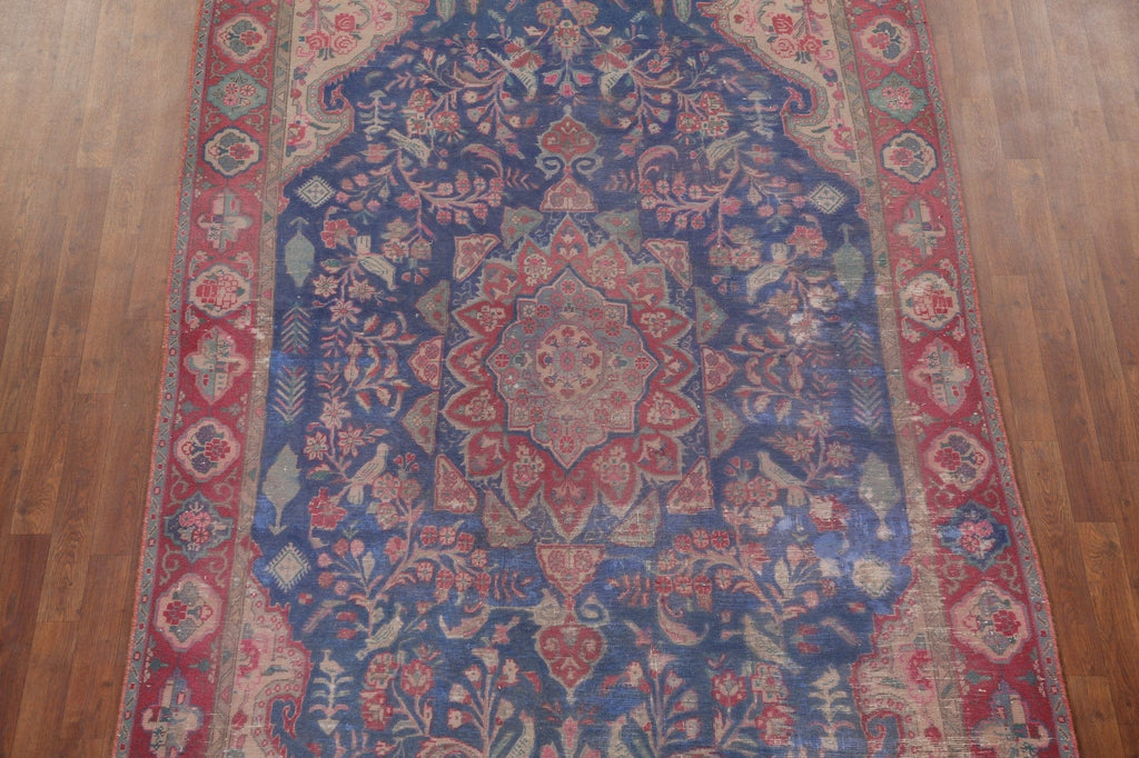 Blue Tabriz Persian Area Rug 6x11