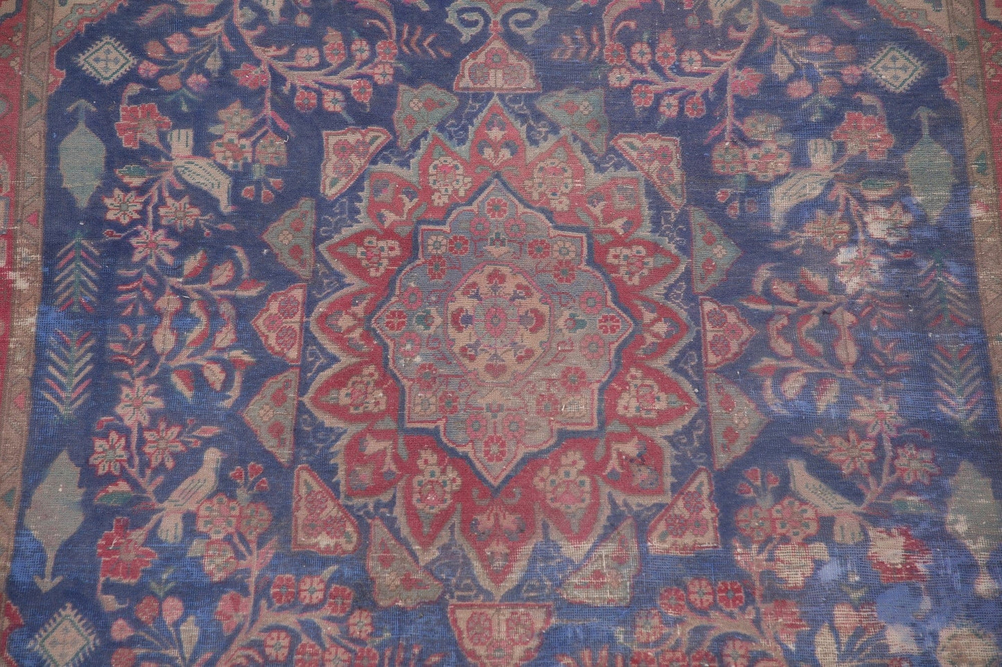 Blue Tabriz Persian Area Rug 6x11