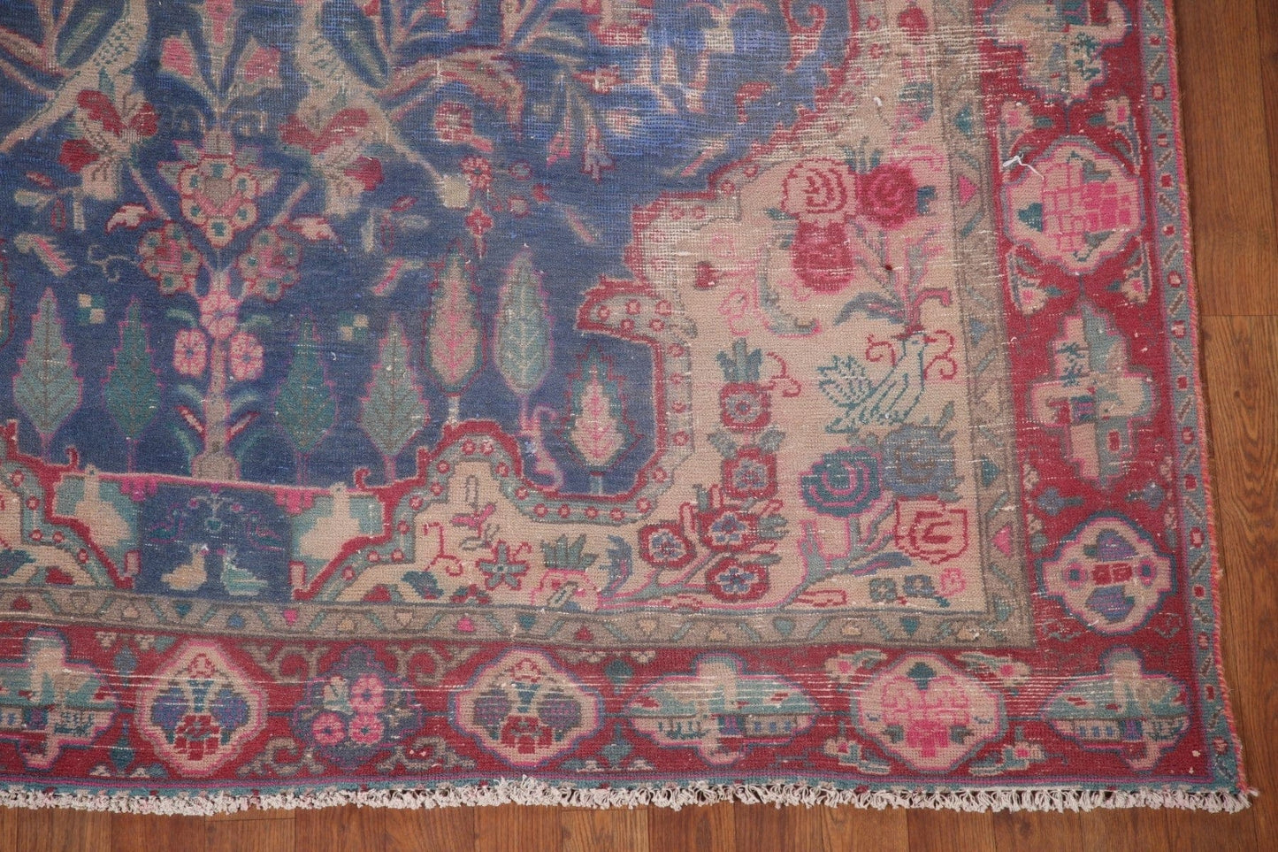 Blue Tabriz Persian Area Rug 6x11