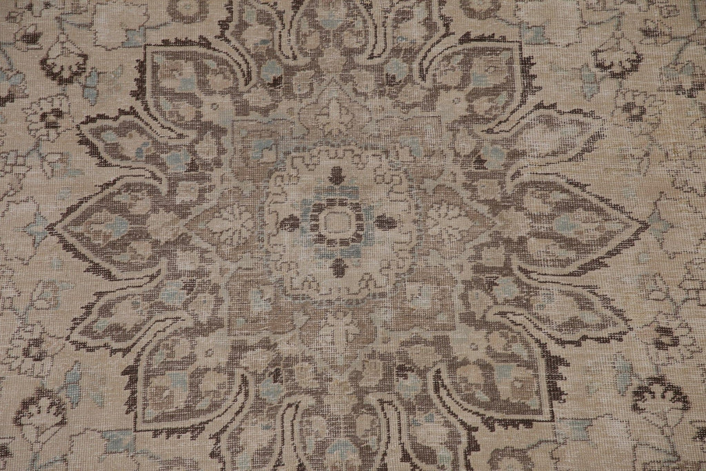 Distressed Tabriz Persian Area Rug 7x10