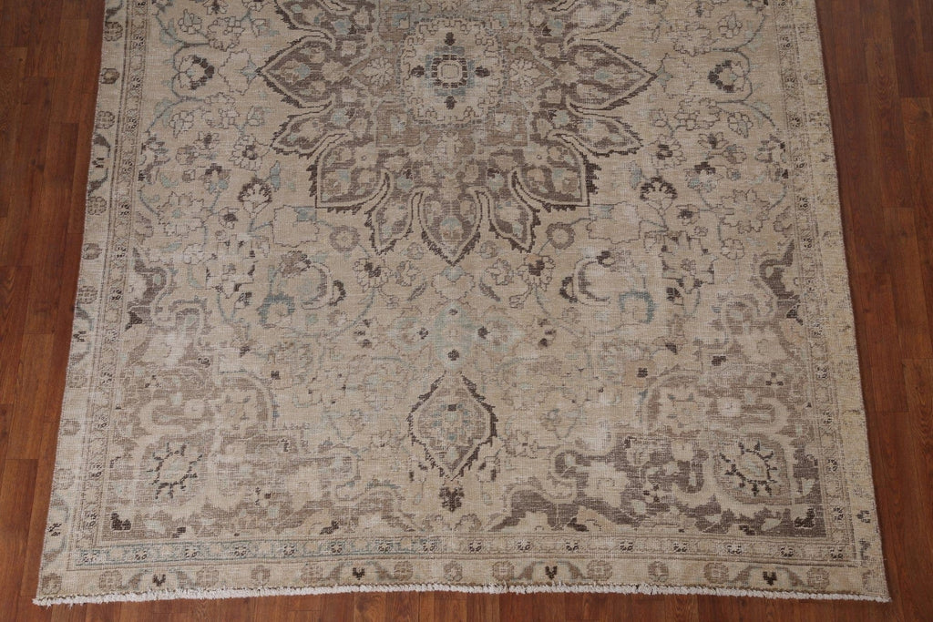 Distressed Tabriz Persian Area Rug 7x10