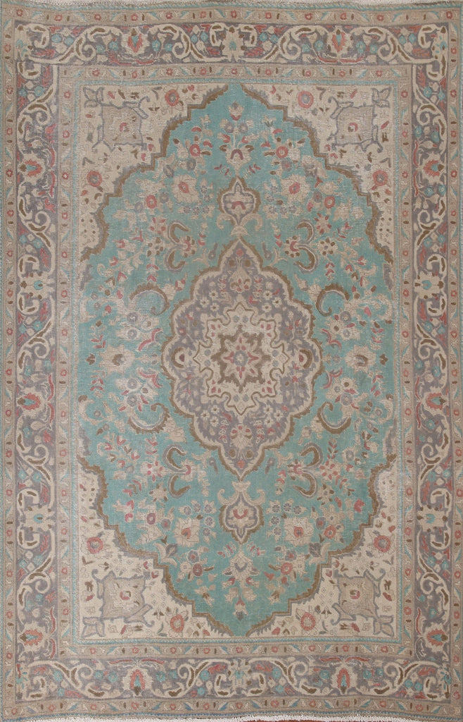 Over-Dyed Tabriz Persian Area Rug 6x9