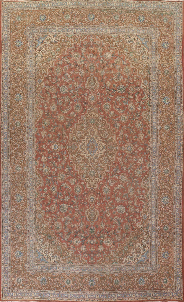 Traditional Kashan Persian Large Rug 10x15