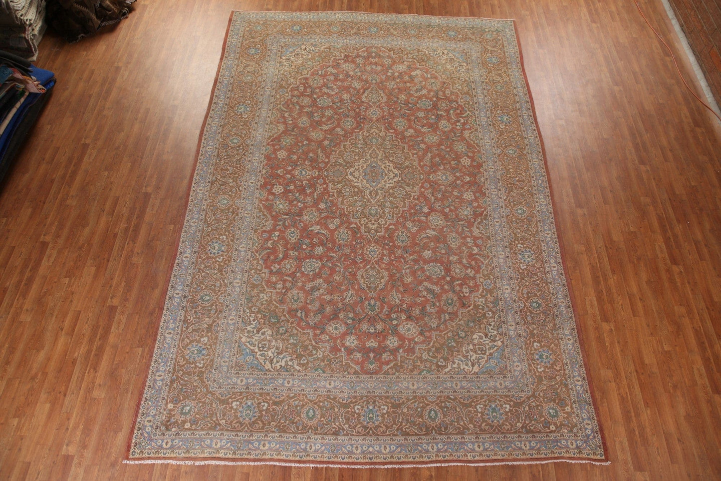 Traditional Kashan Persian Large Rug 10x15