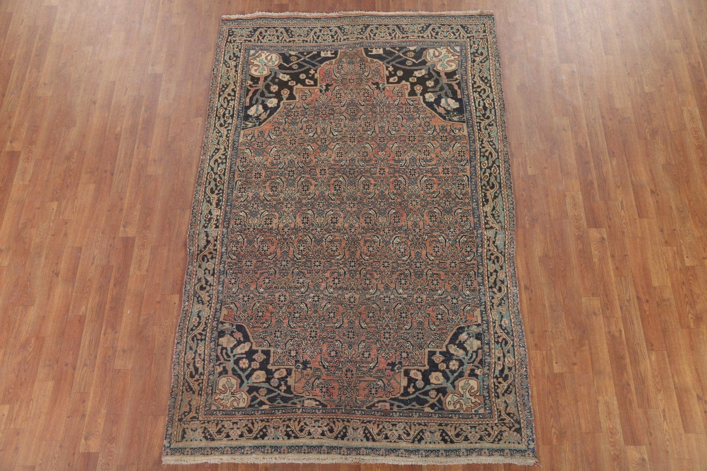 Vintage Bidjar Persian Area Rug 5x8