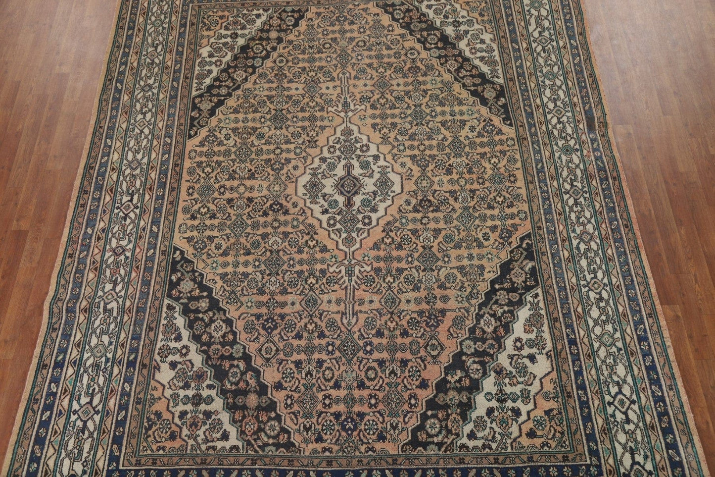 Geometric Hamedan Persian Area Rug 9x12