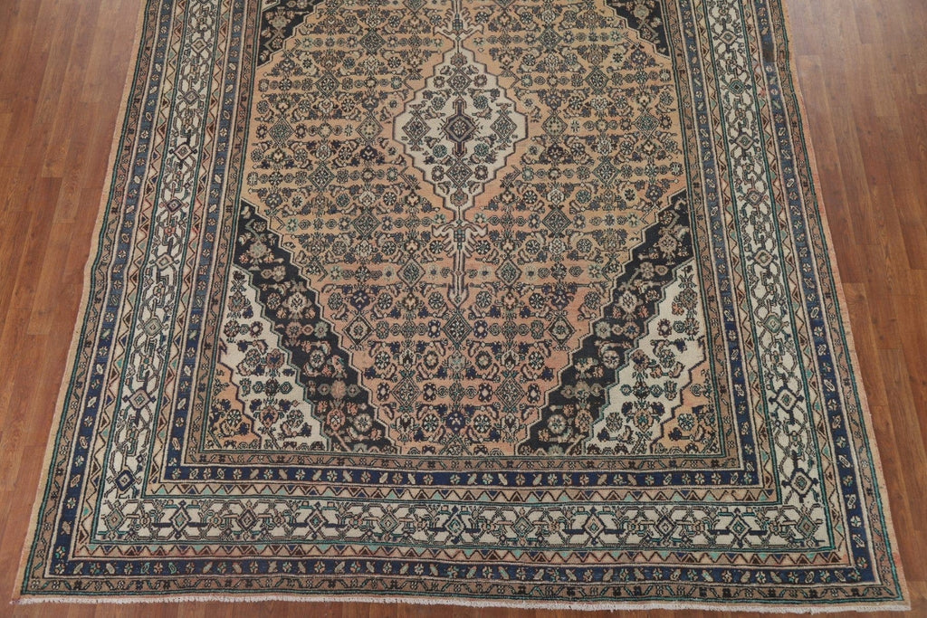 Geometric Hamedan Persian Area Rug 9x12