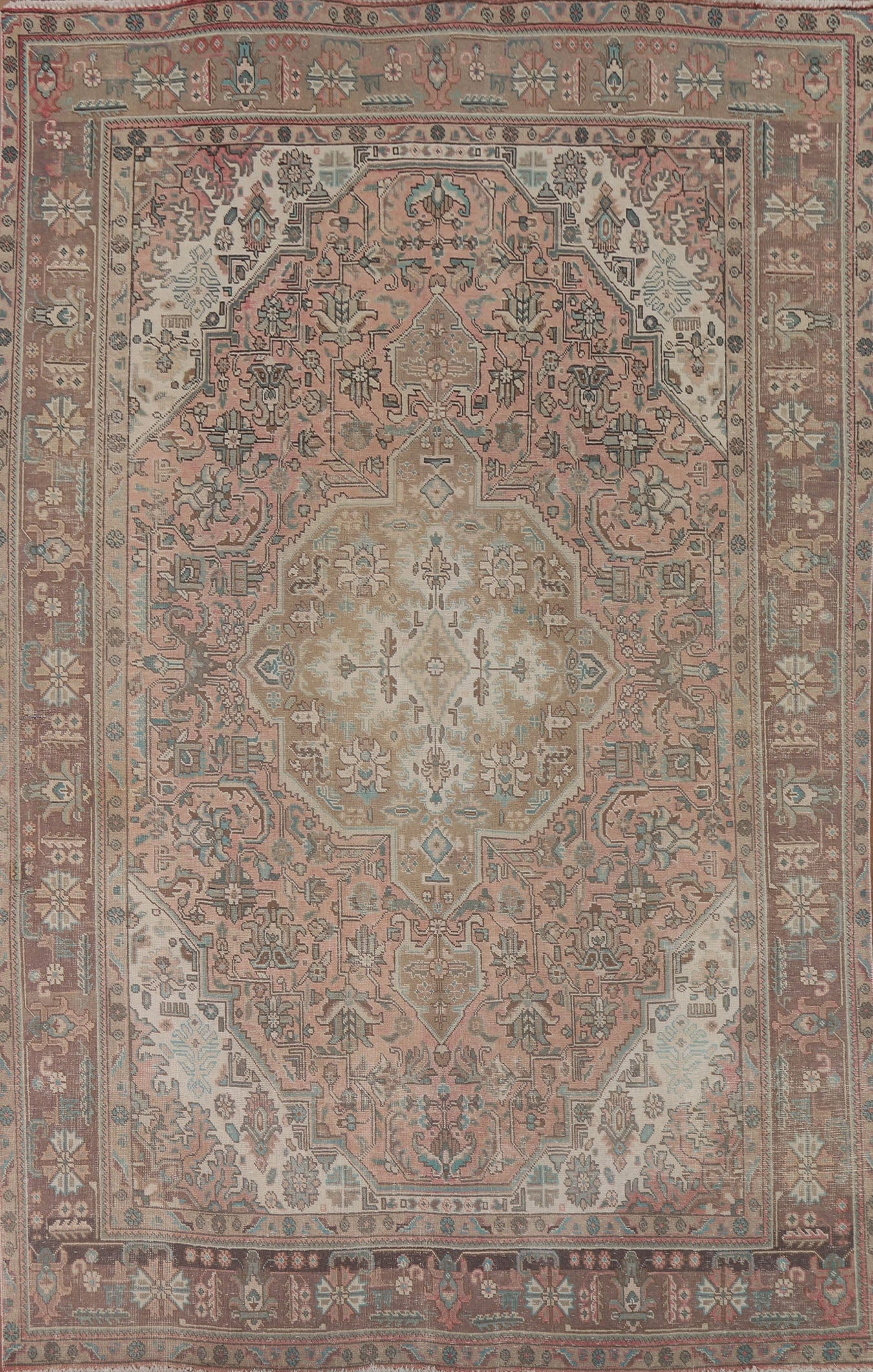 Geometric Tabriz Persian Area Rug 8x11