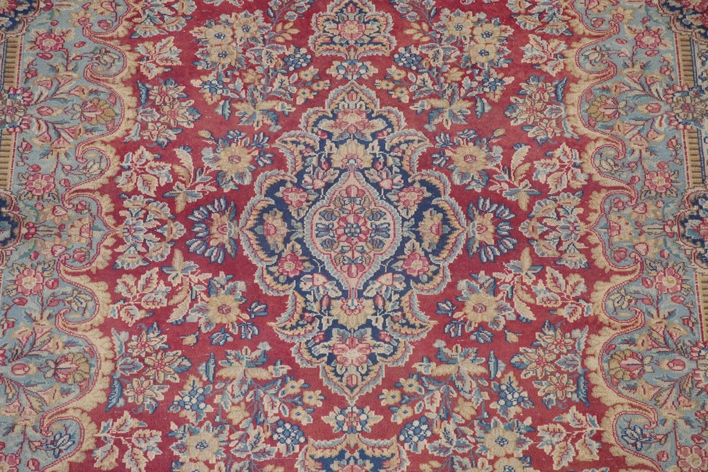 Vintage Kerman Persian Area Rug 7x11