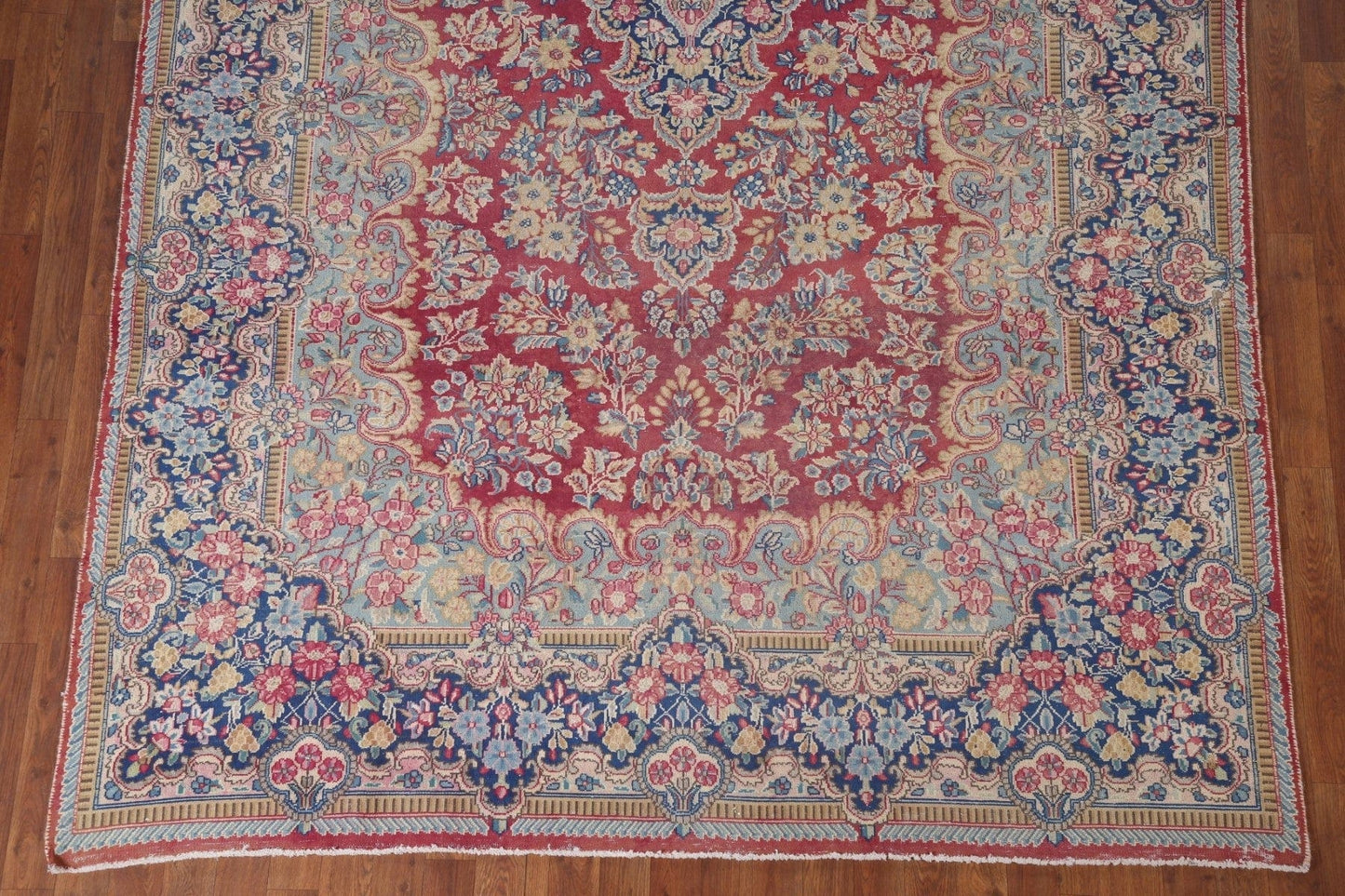 Vintage Kerman Persian Area Rug 7x11