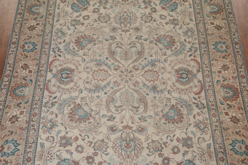 Floral Tabriz Persian Area Rug 9x13