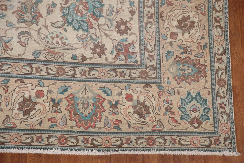 Floral Tabriz Persian Area Rug 9x13