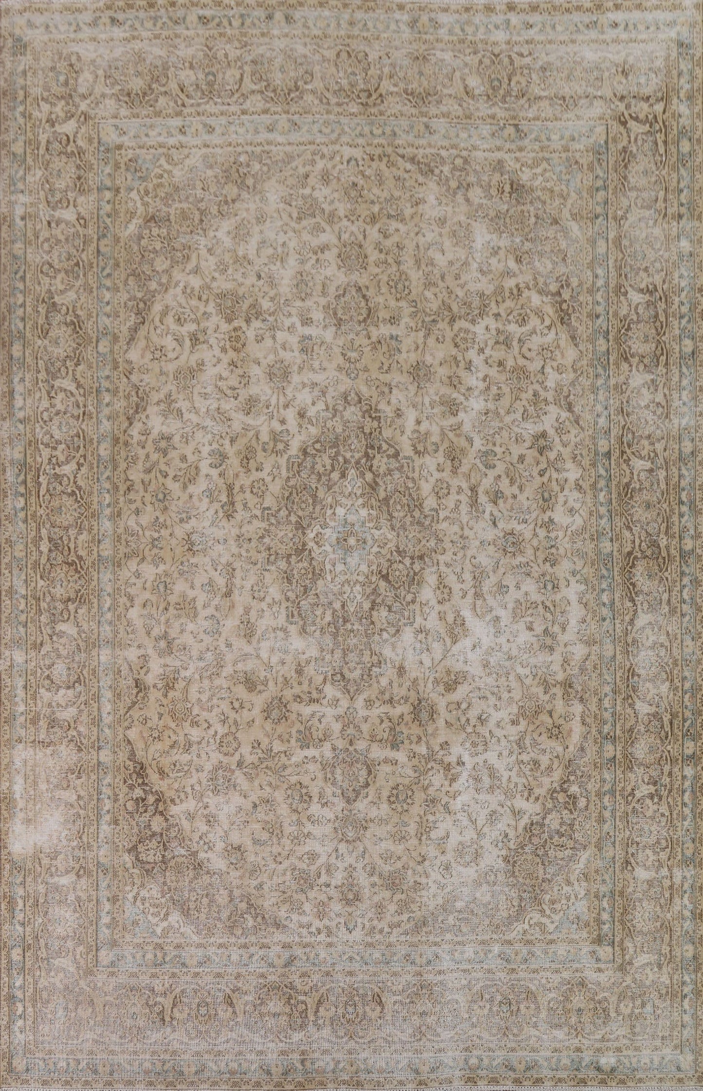 Distressed Tabriz Persian Area Rug 9x12