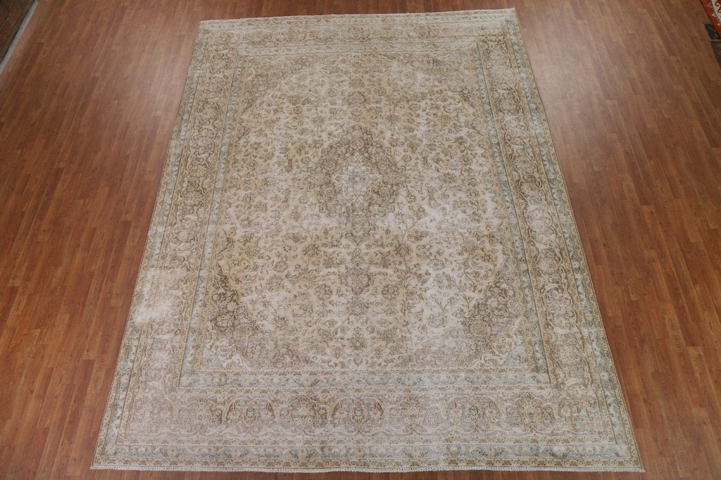 Distressed Tabriz Persian Area Rug 9x12