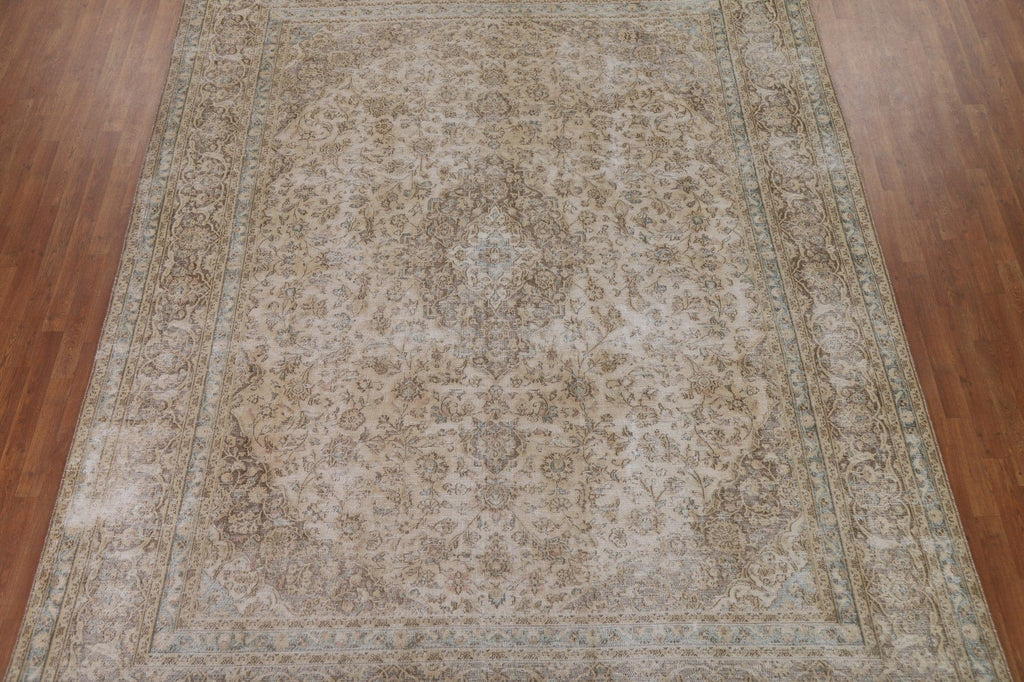 Distressed Tabriz Persian Area Rug 9x12