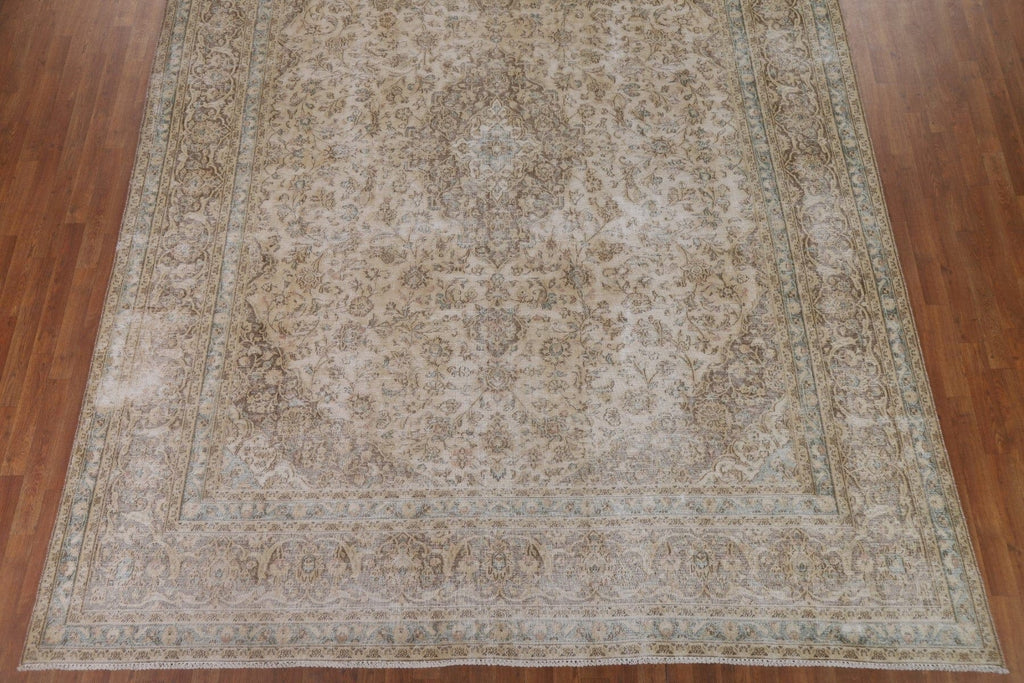 Distressed Tabriz Persian Area Rug 9x12