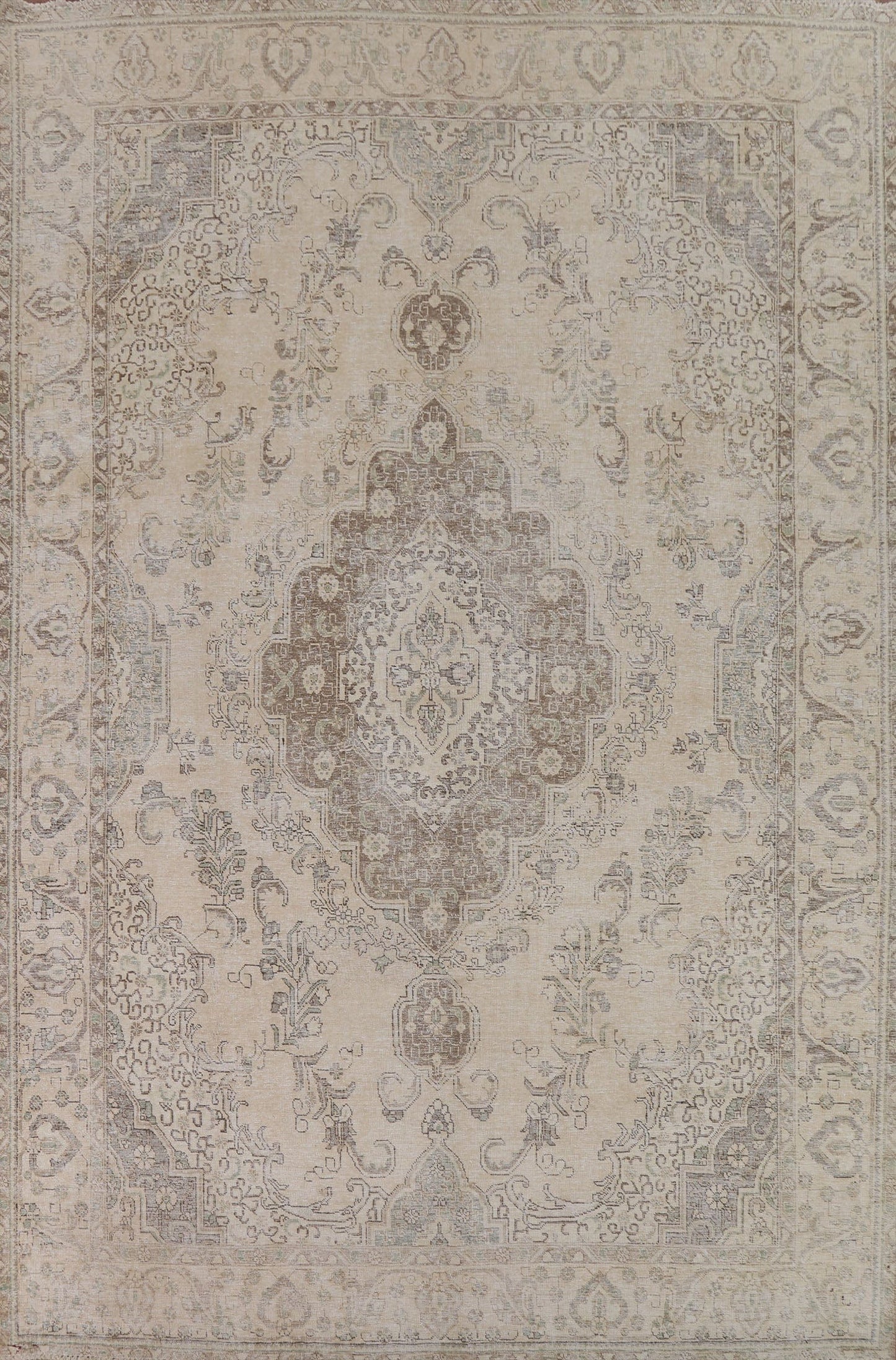 Distressed Tabriz Persian Area Rug 9x12