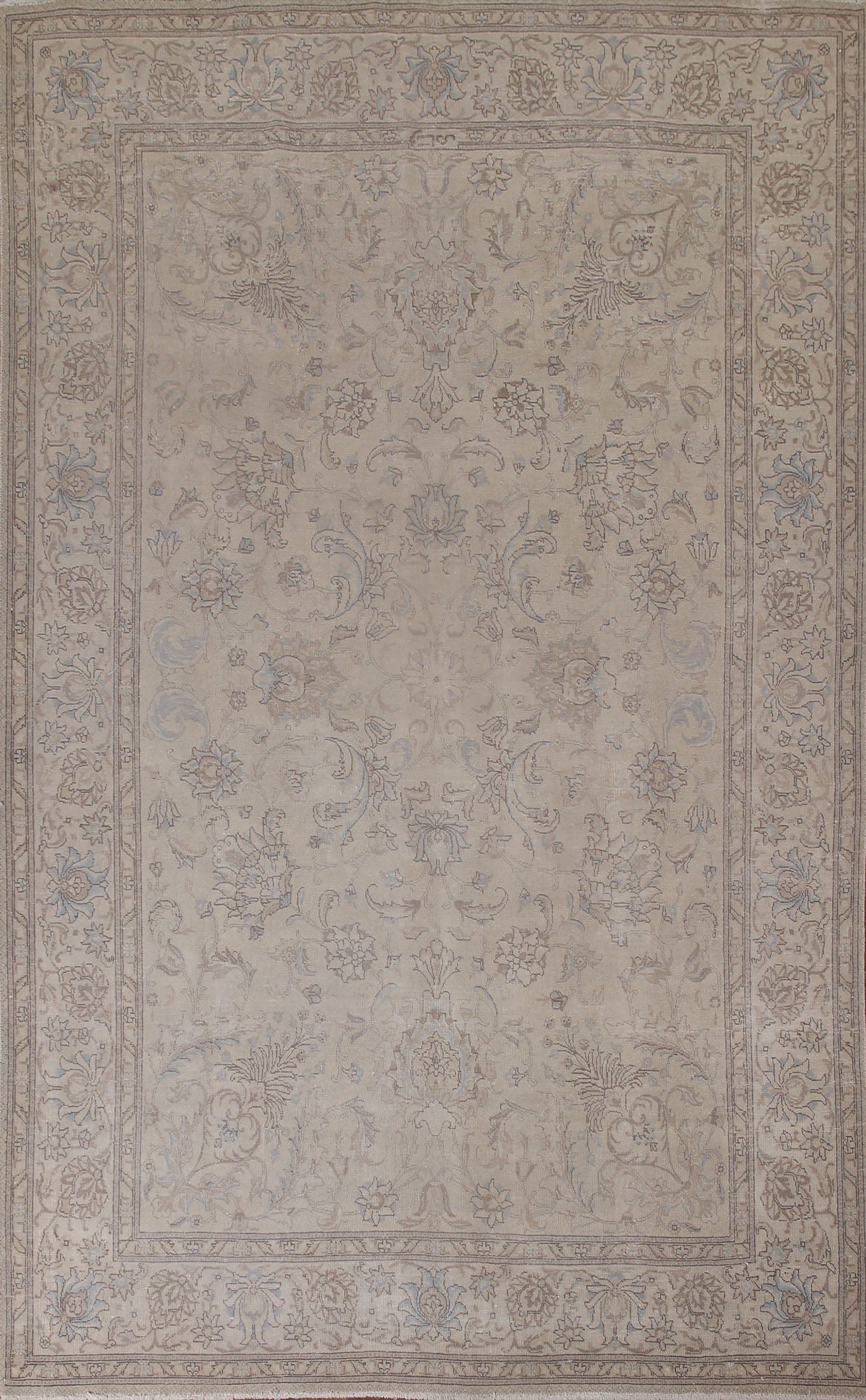 Distressed Tabriz Persian Area Rug 7x11