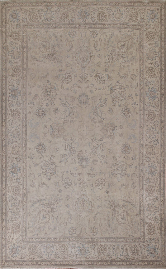 Distressed Tabriz Persian Area Rug 7x11