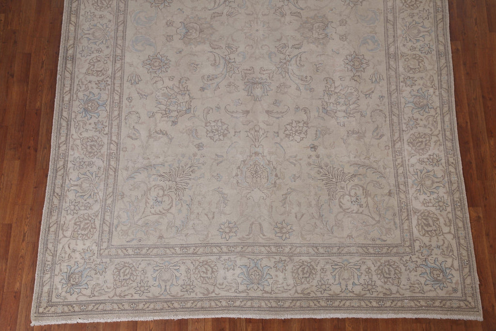 Distressed Tabriz Persian Area Rug 7x11