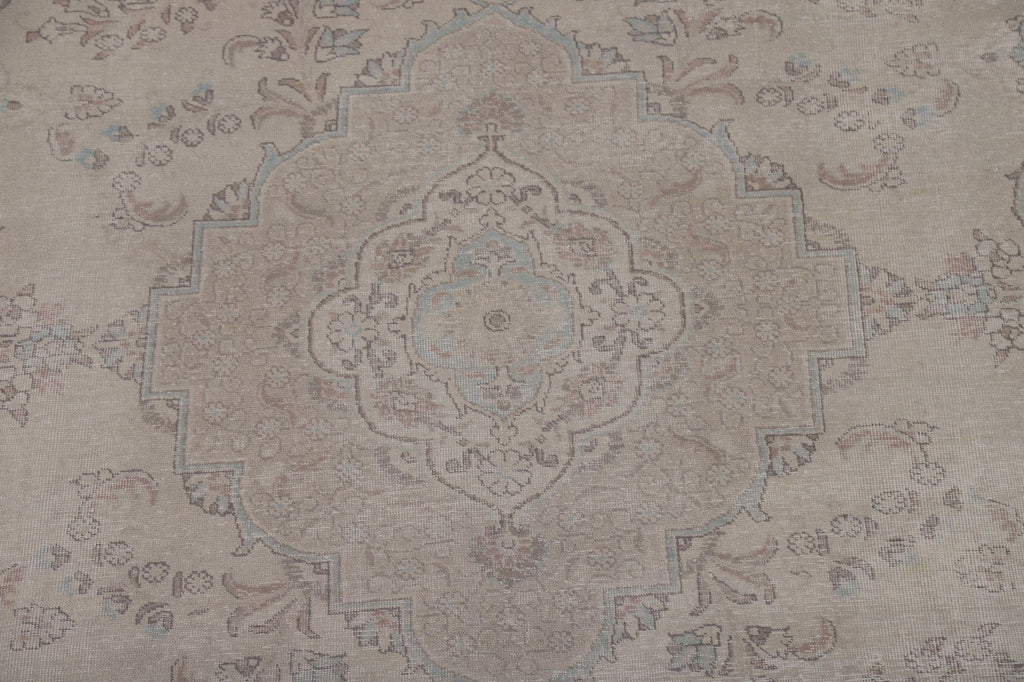 Wool Distressed Tabriz Persian Area Rug 10x13